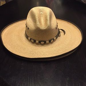 Lone Star Wide Brim Straw Hat - Size 7 1/4